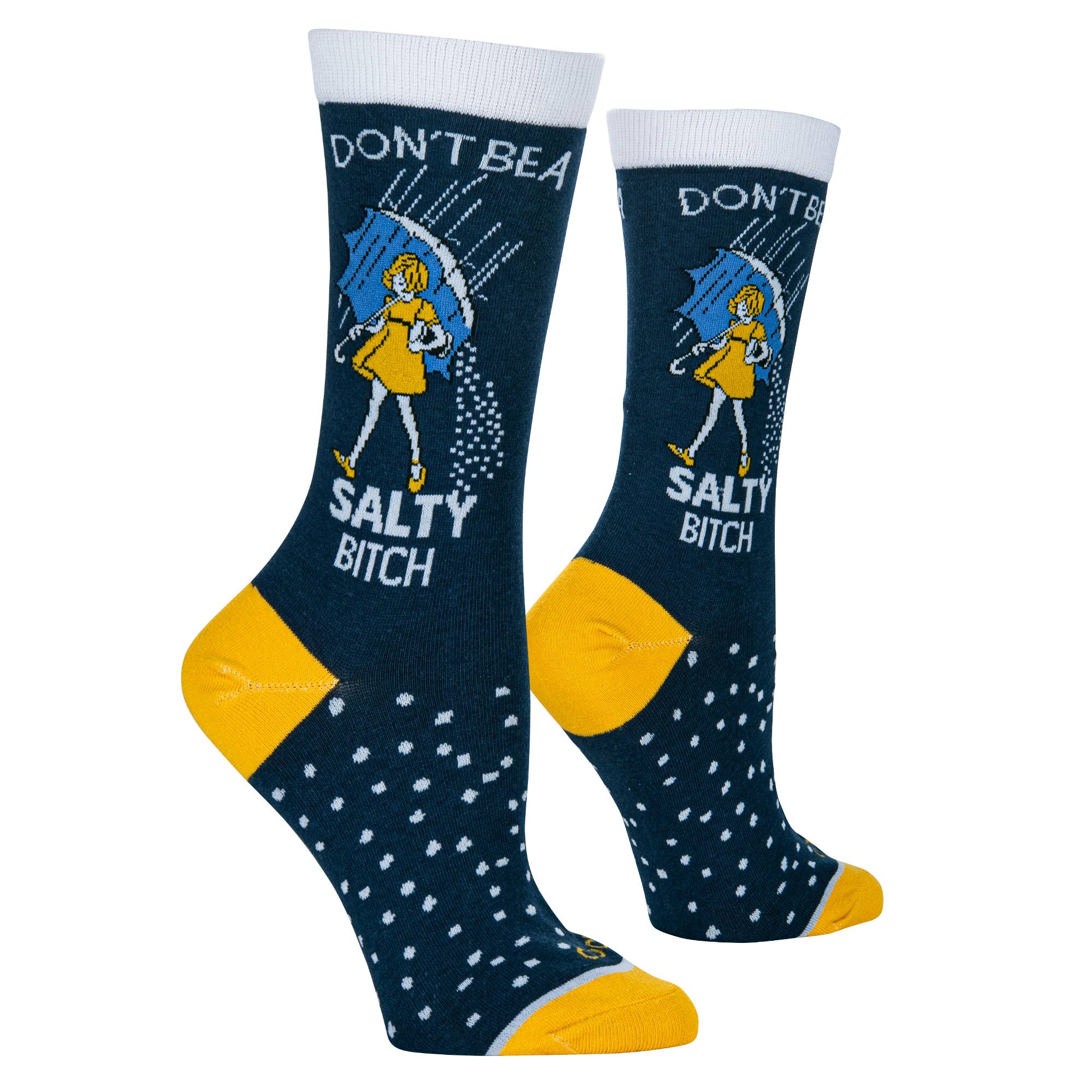 Salty Bitch - Womens Crew Folded - Cool Socks - Image 3