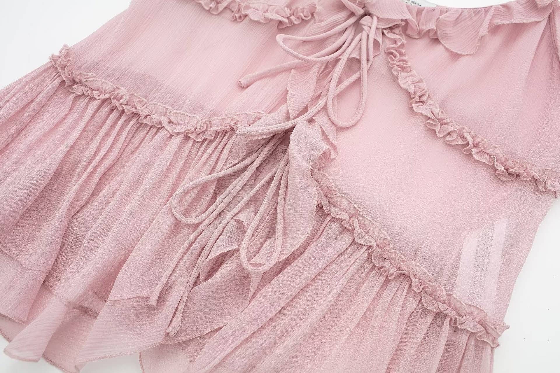 Sheer Layered Cami Top - Image 12