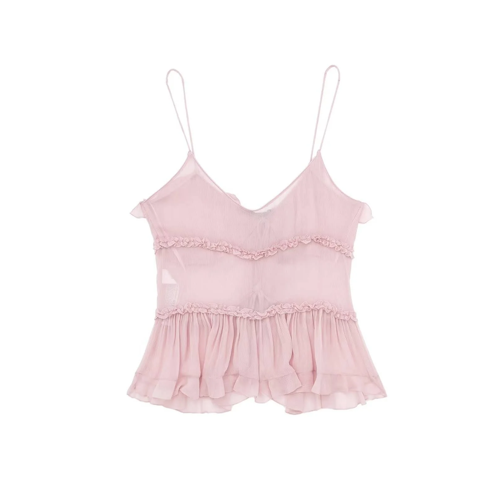 Sheer Layered Cami Top - Image 2