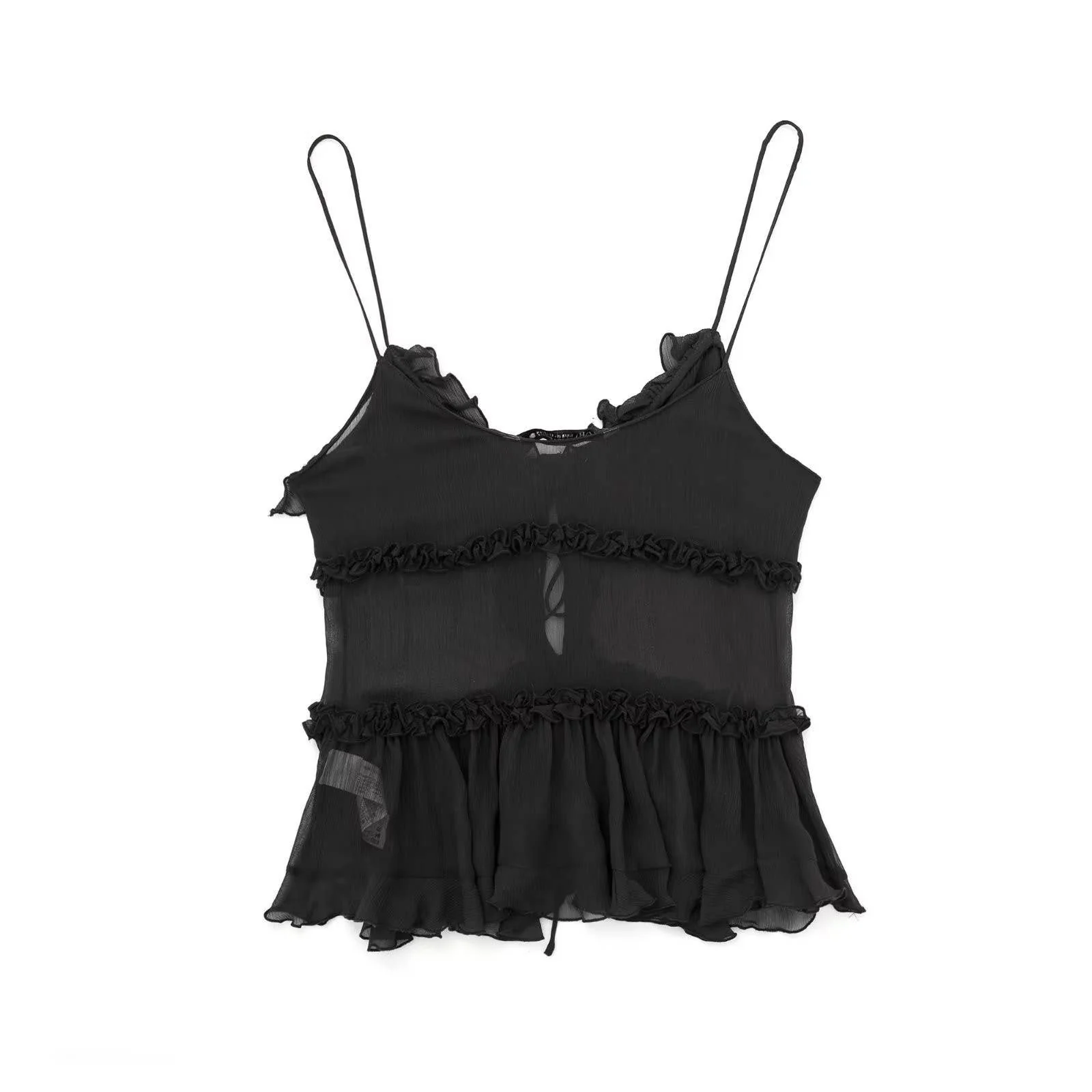 Sheer Layered Cami Top - Image 3