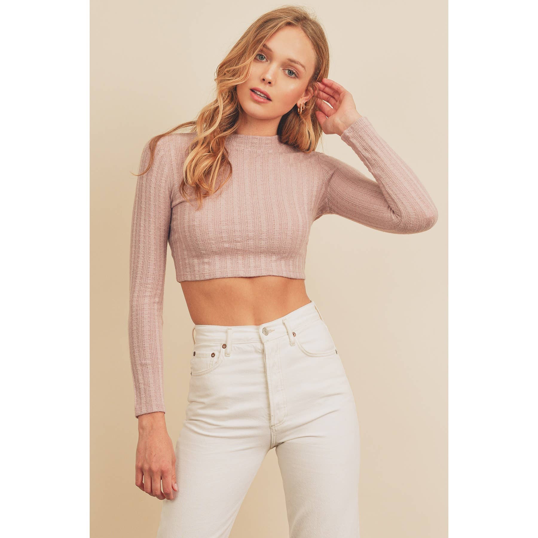 Soft Knit Cropped Top - Image 2