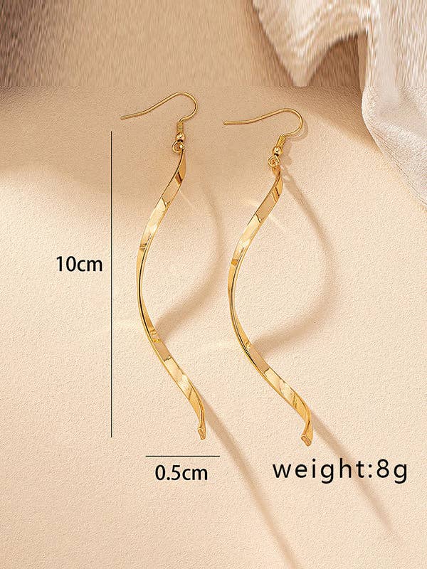 Solid Color Tasseled Spiral Eardrop Accessories - Image 5