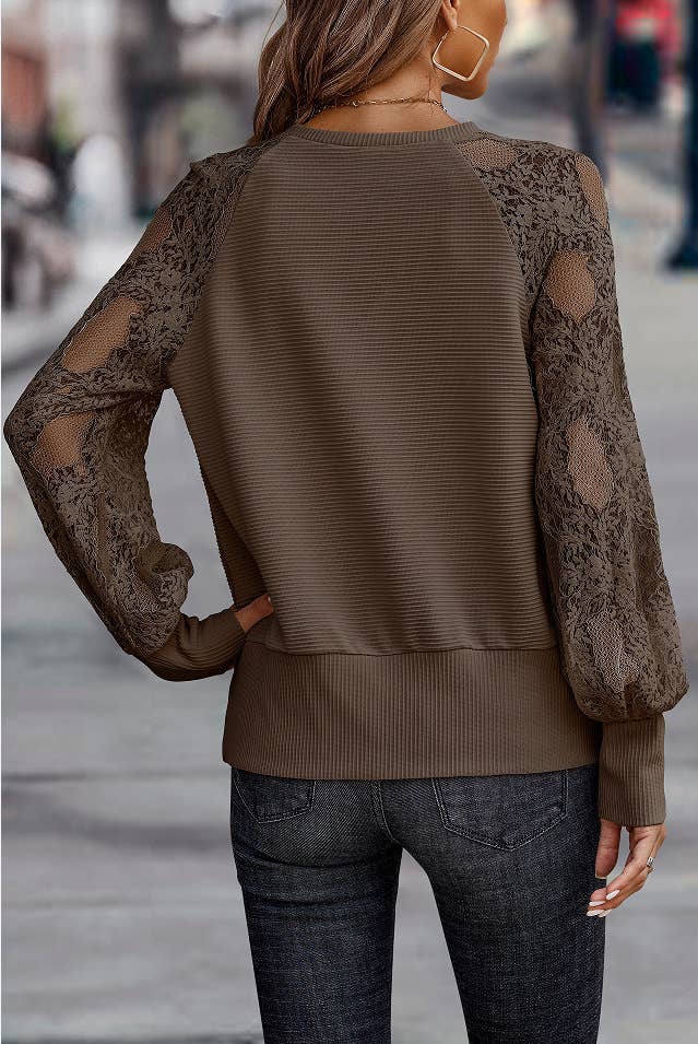 Spring/Autumn Multicolor V-Neck Long Sleeve Knit Top - Image 8