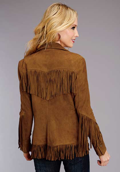 Stetson Womens Instock Leather Jacket Style 11-098-0539-0048BR - Image 3