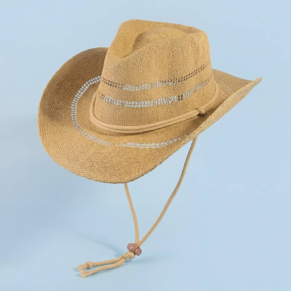 Straw Weave Cowboy Hat - Image 3