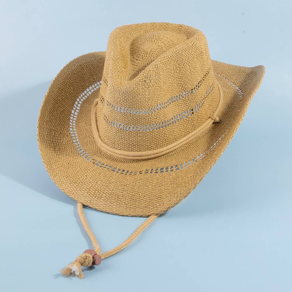 Straw Weave Cowboy Hat - Image 4