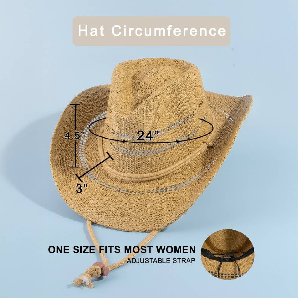Straw Weave Cowboy Hat - Image 9