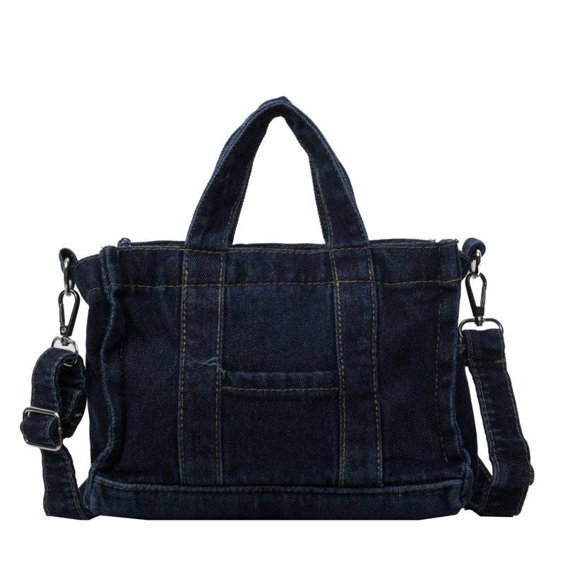 Street Retro Large Capacity Denim Handbags - Image 2