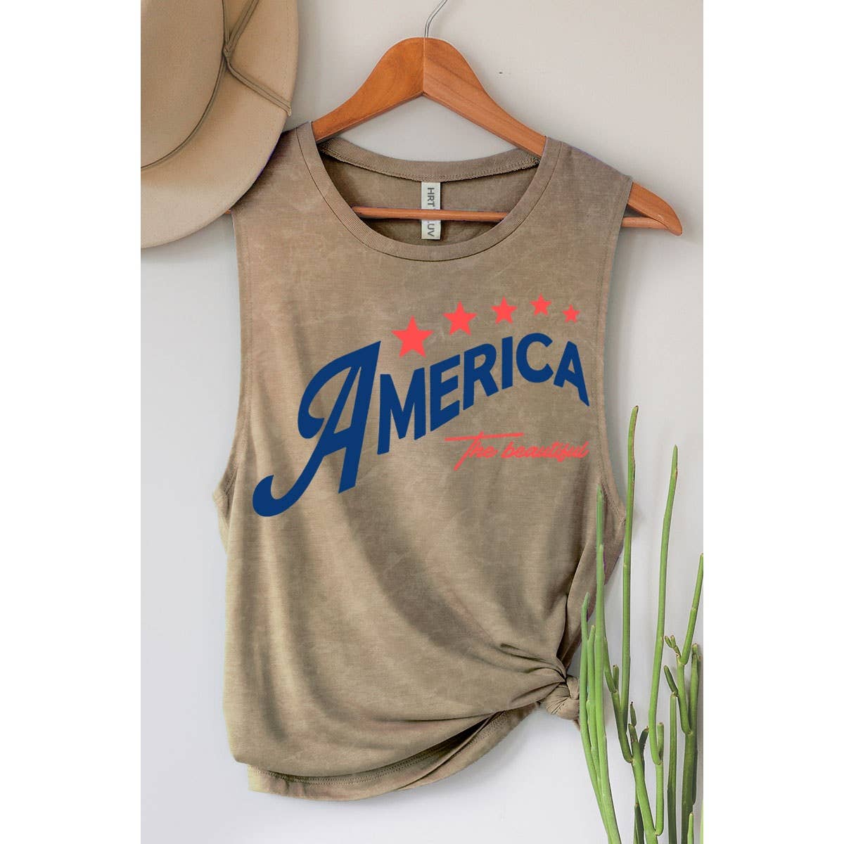 THE BEAUTIFUL AMERICA MINERAL GRAPHIC TANK TOP - Image 5