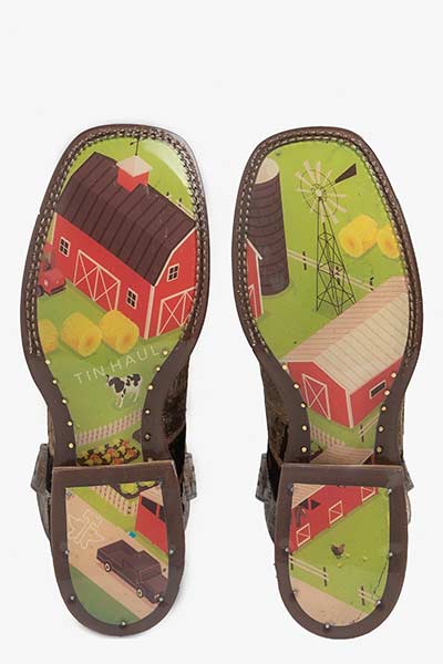 Tin Haul Furrilicious Farm and Ranch Sole Woman Boots Style 14-021-0007-1446 - Image 3