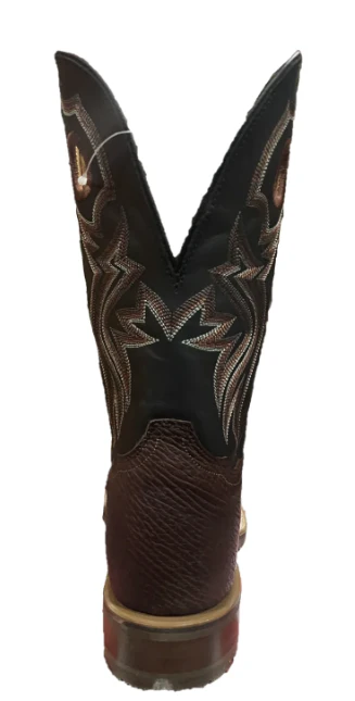 Tony Lama Mens Black Wide Square Toe Western Boots Style EP6096 - Image 4