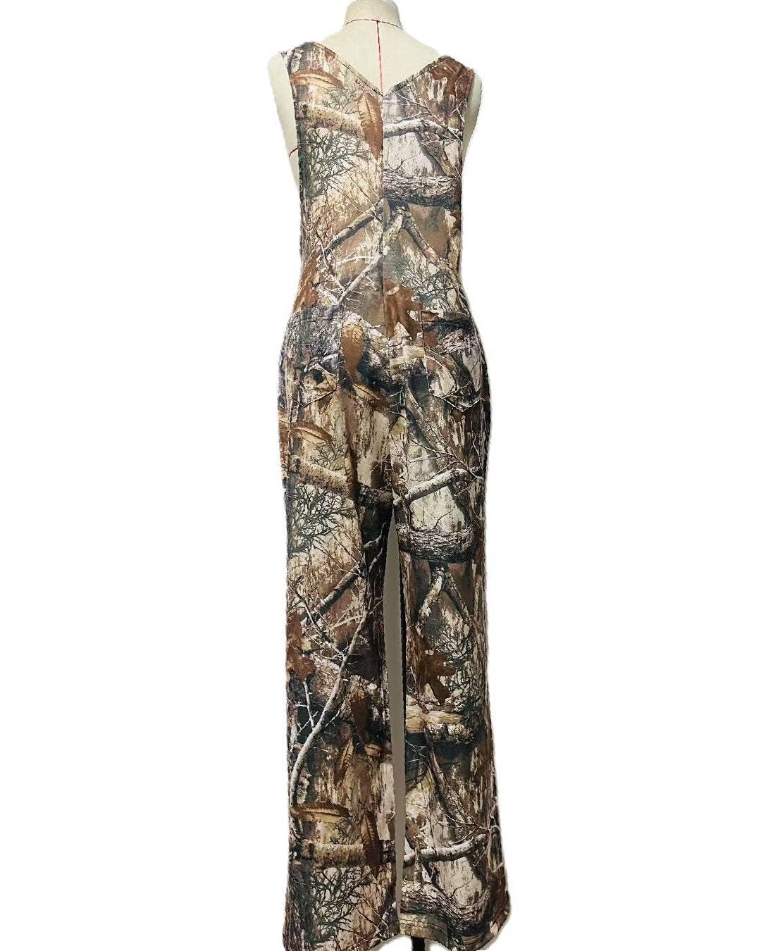 Trendy Camouflage Print Overall Jumpsuit - Image 3