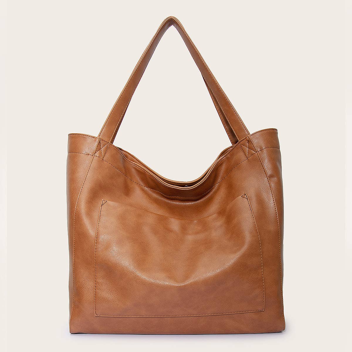 Vintage faux leather XL XXL everything Tote Bag - Image 2