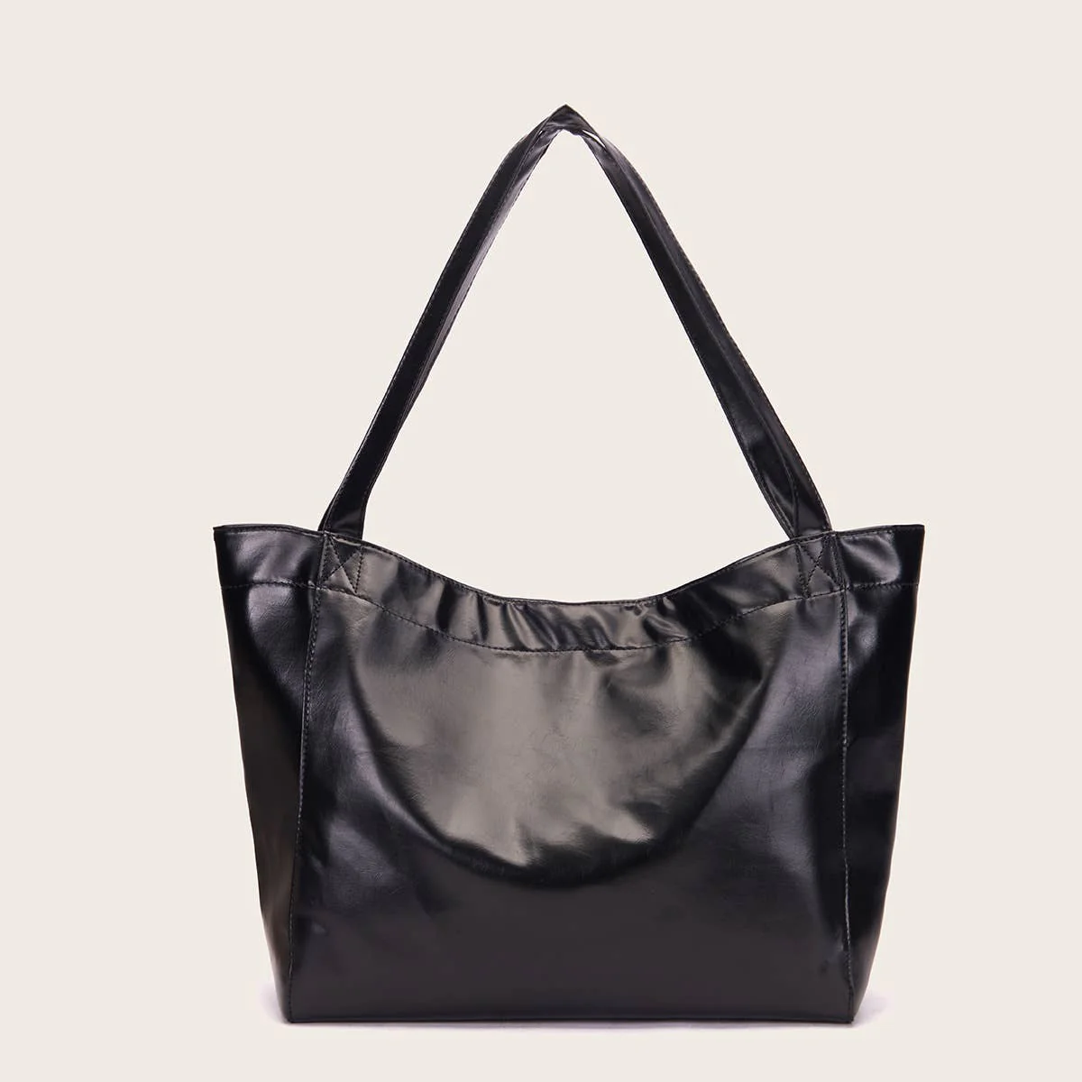 Vintage faux leather XL XXL everything Tote Bag - Image 3