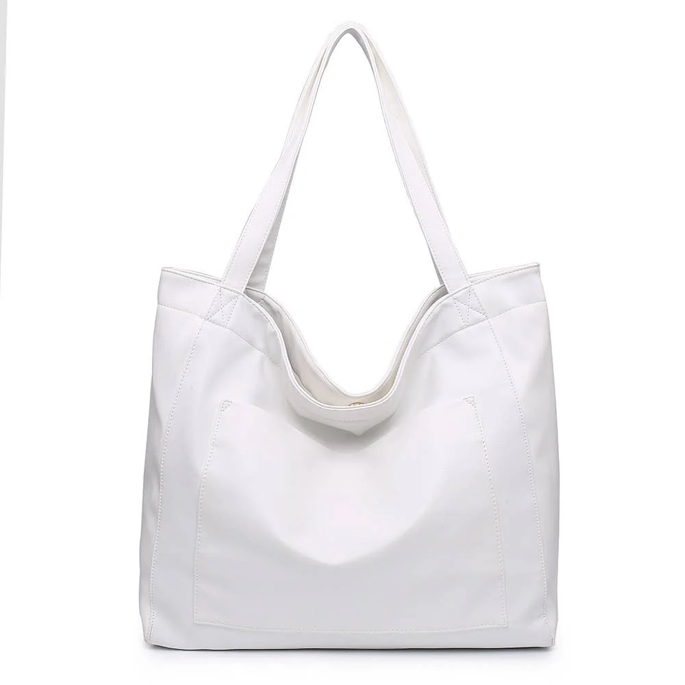 Vintage faux leather XL XXL everything Tote Bag - Image 5