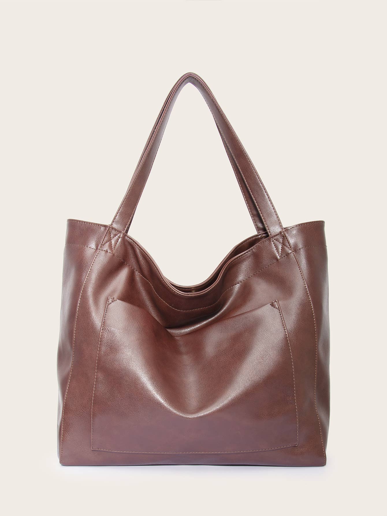 Vintage faux leather XL XXL everything Tote Bag - Image 7