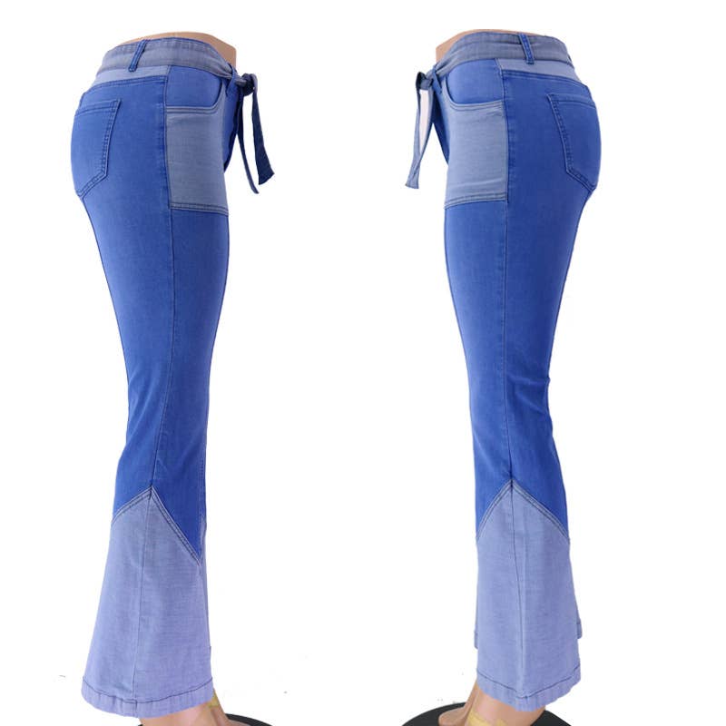 Vintage high rise denim jeans flared pants - Image 7