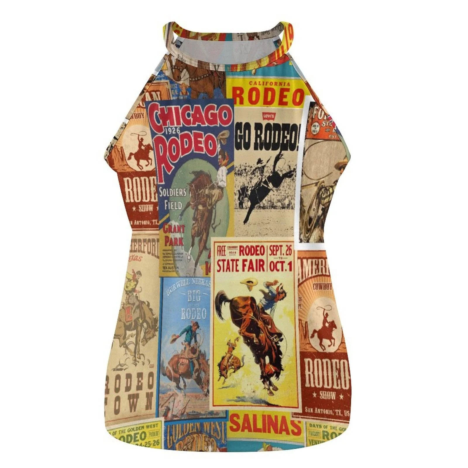 Vintage Rodeo Poster Tank Top - Image 2