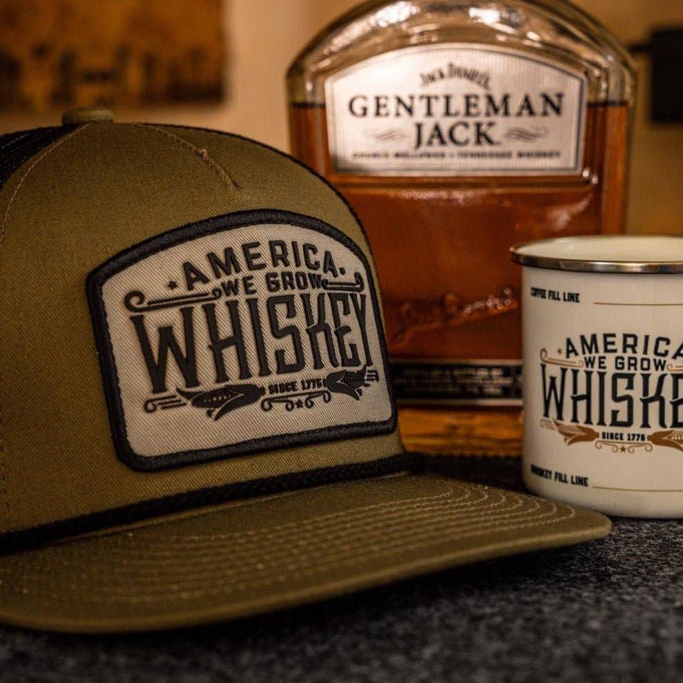 We Grow Whiskey Hat - Flat - Image 5