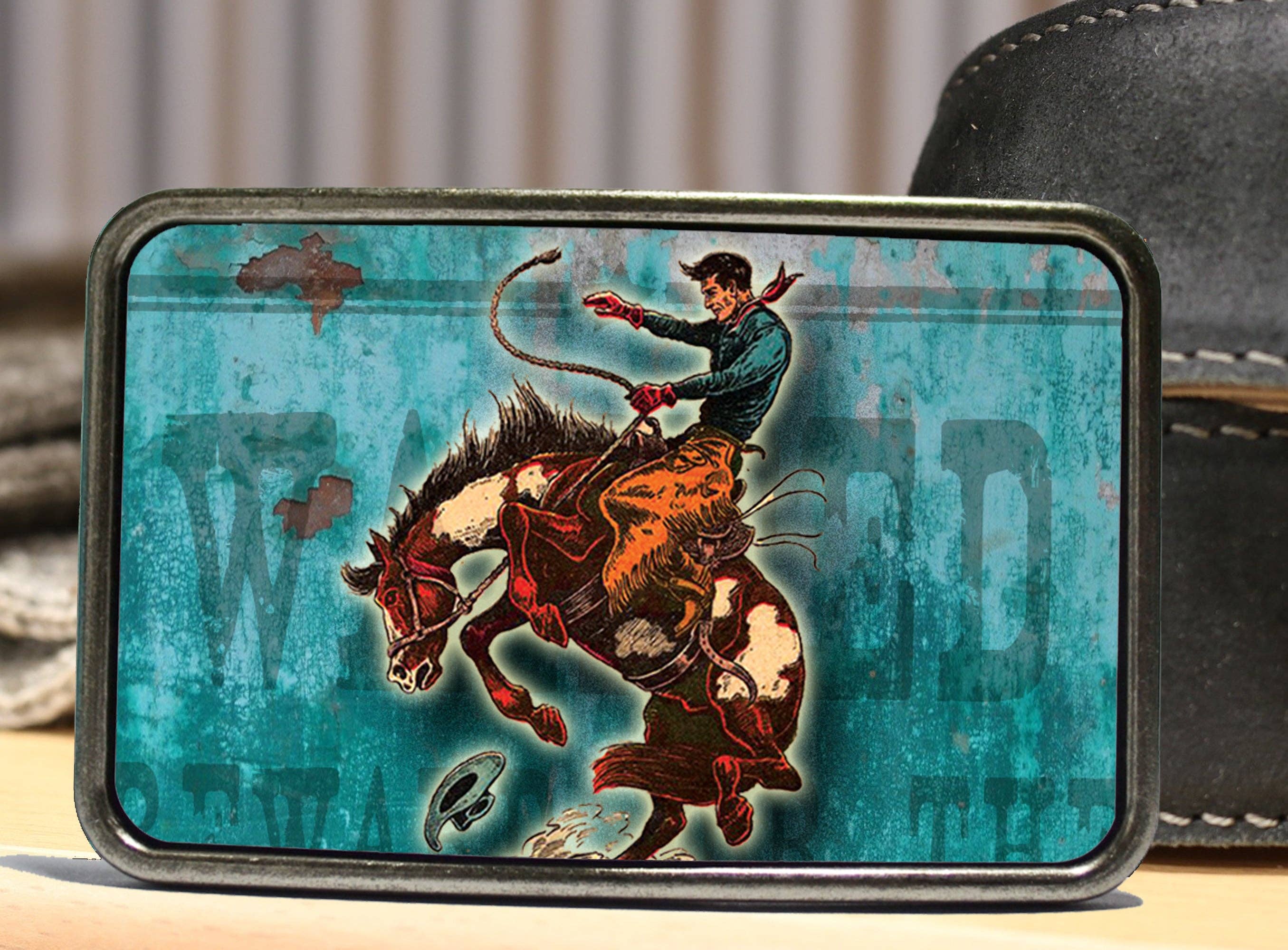 Wild West Cowboy Belt Buckle - Image 2