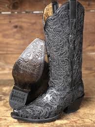 Corral Womens Black Full Inlay Boot by Corral Style G1417 - Image 2