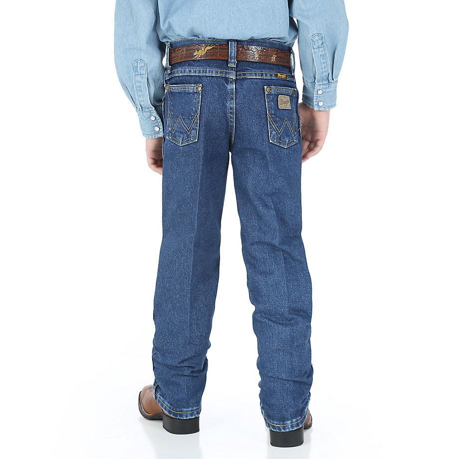 Wrangler Boys George Strait Original Cowboy Cut Heavy Denim Stone Jeans Style 13BGSHD - Image 4