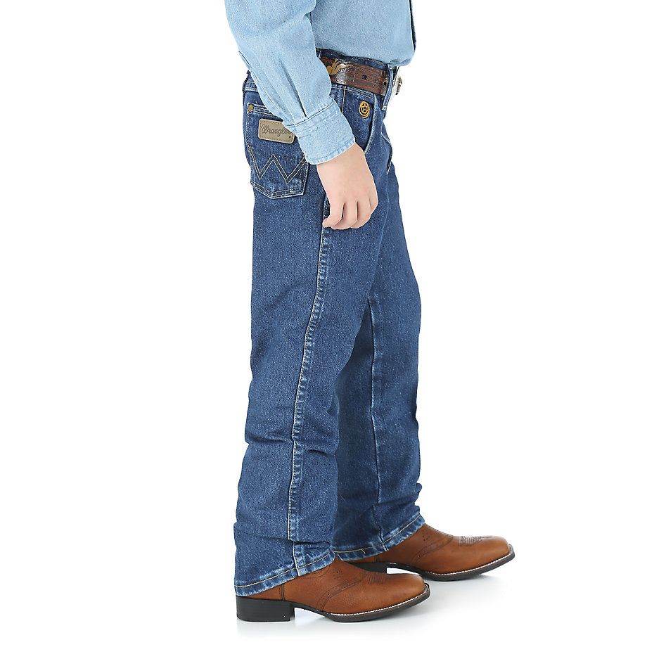 Wrangler Boys George Strait Original Cowboy Cut Heavy Denim Stone Jeans Style 13BGSHD - Image 5