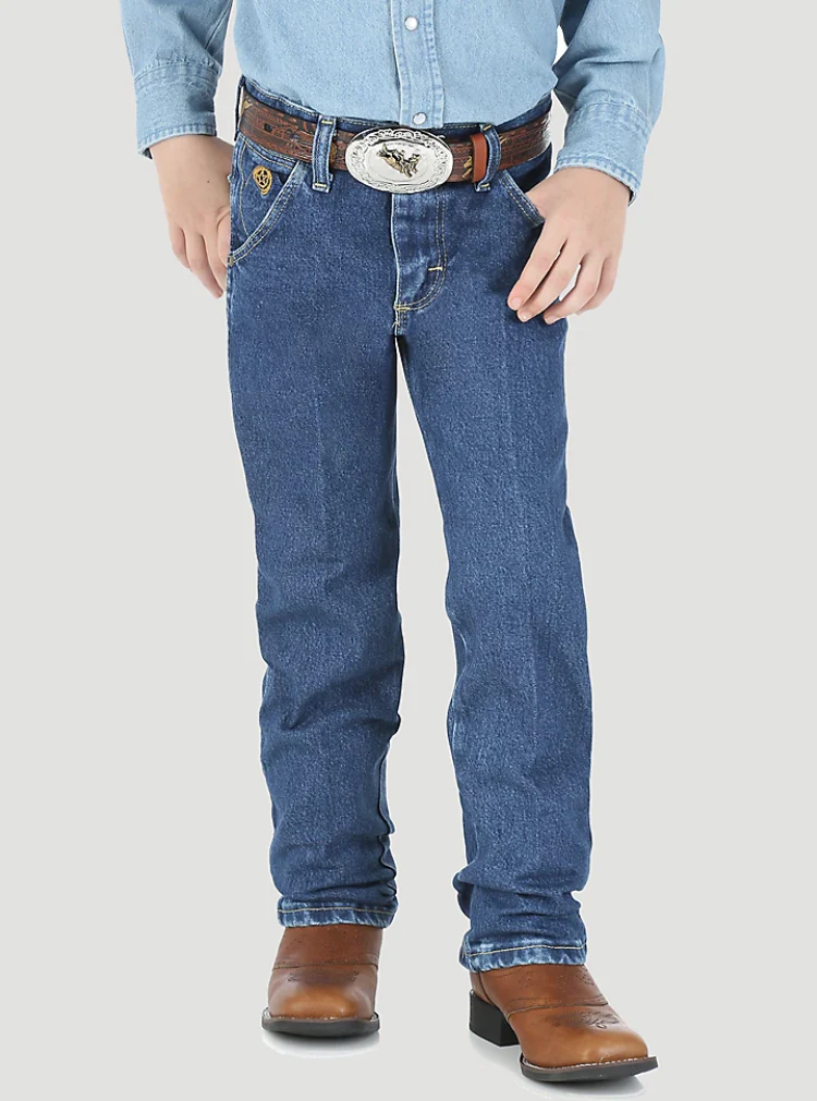 Wrangler Boys George Strait Original Cowboy Cut Heavy Denim Stone Jeans Style 13BGSHD - Image 8