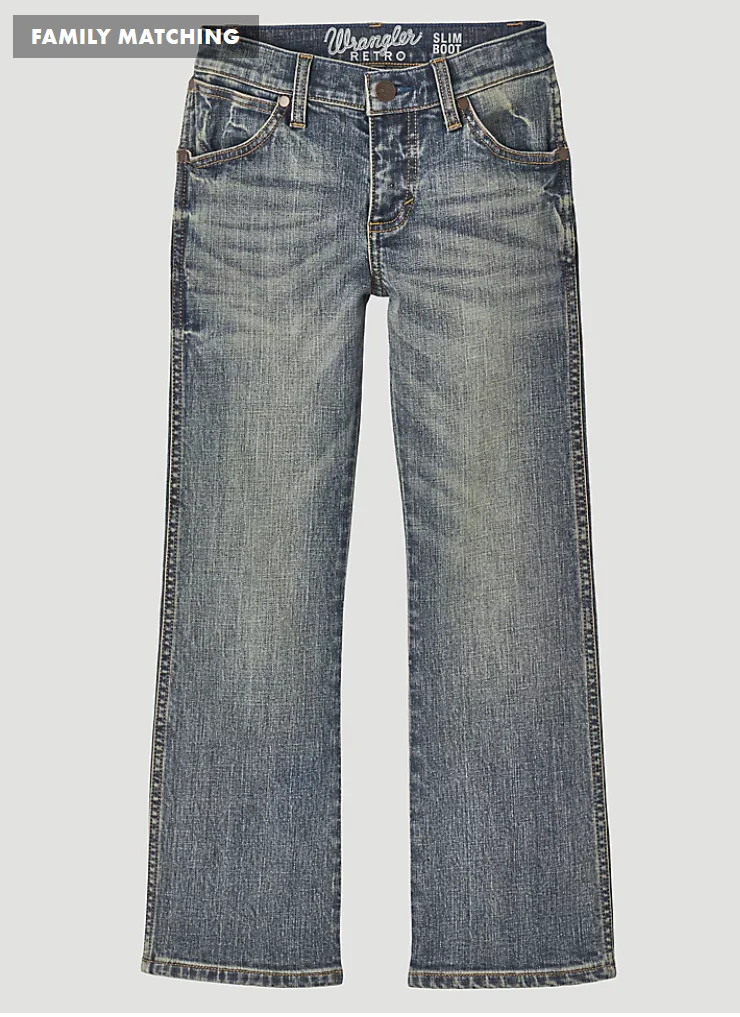 WRANGLER BOYS RETRO SLIM BOOT JEAN (4-20) IN GREELEY STYLE 112344607