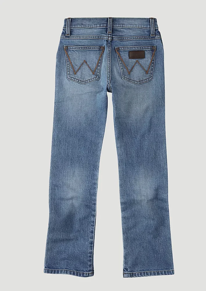 WRANGLER BOYS RETRO SLIM STRAIGHT JEAN (4-20) IN ROUGHHOUSE STYLE 112335642 - Image 2