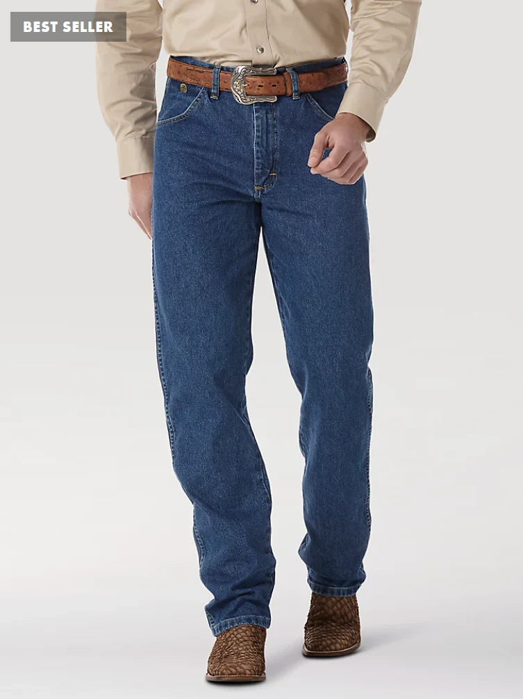 Wrangler George Strait Denim Stone Relaxed Fit Jeans Style 31MGSHD - Image 4