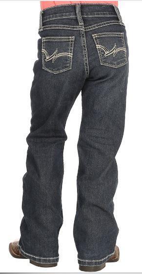 WRANGLER GIRLS PREMIUM PATCH JEAN (4-14) IN DARK BLUE STYLE 09MWGER - Image 4