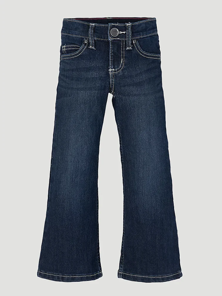 WRANGLER GIRLS PREMIUM PATCH JEAN (4-14) IN DARK BLUE STYLE 09MWGER - Image 5