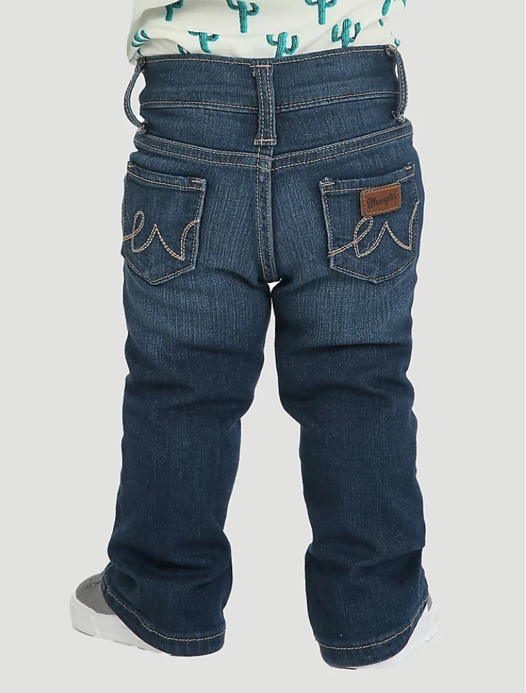 WRANGLER BABY GIRL WESTERN 5 POCKET JEAN IN DENIM STYLE PQJ113D - Image 6