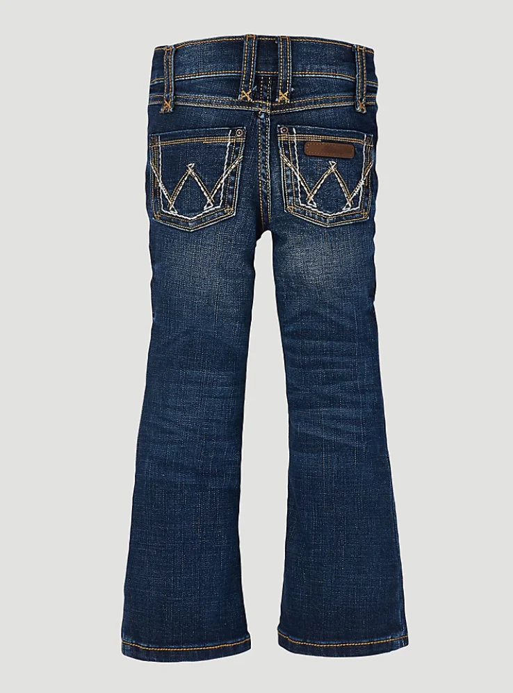 WRANGLER GIRLS PREMIUM PATCH JEAN (4-14) IN MEDIUM BLUE STYLE 09MWGMS - Image 5