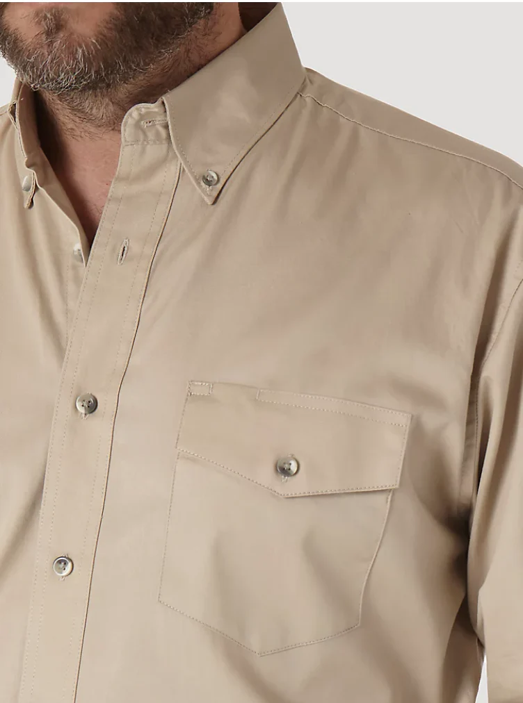 Wrangler Men' Tan Painted Desert Shirt Style MP3482T - Image 3