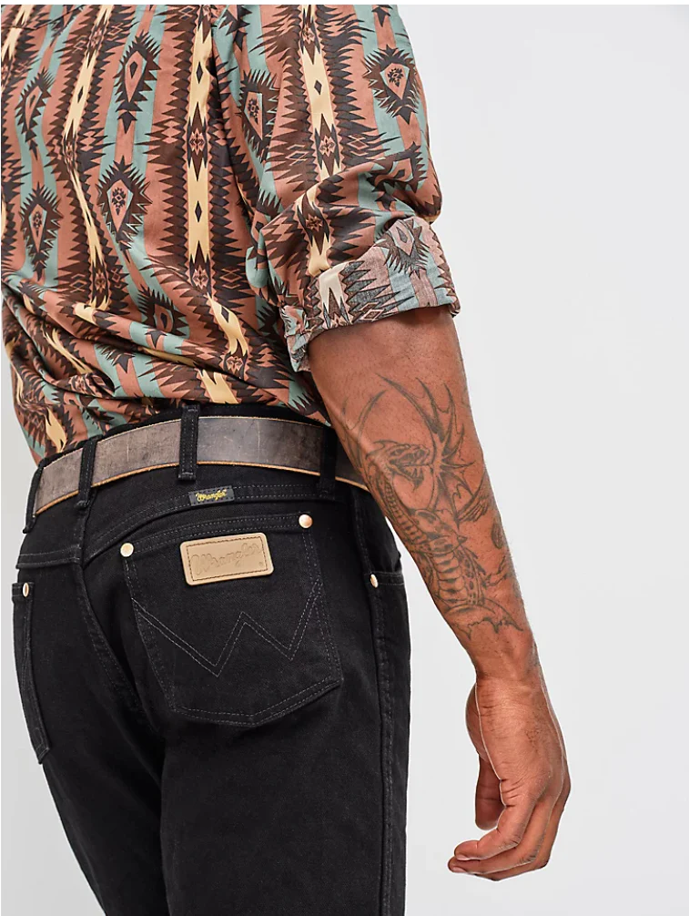Wrangler Regular Fit Cowboy Cut Shadow Black Denim Style 13MWZWK - Image 2